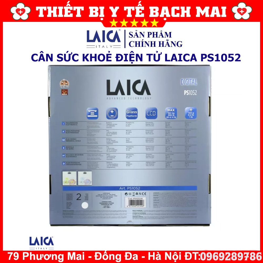 Cân Điện Tử LAICA PS1052 YTALY