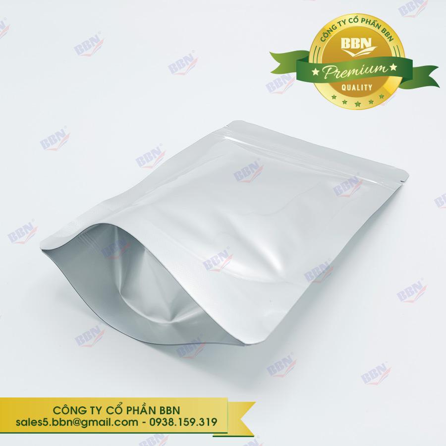 [1kg] Túi zip 2 mặt bạc 18x26cm (500g) đựng bột, cà phê