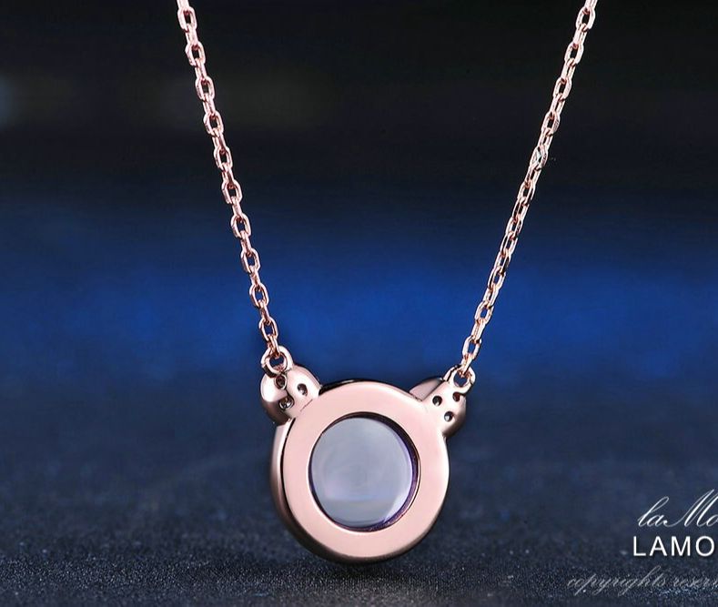 Dây chuyền mặt đá Lotus Stone Gấu