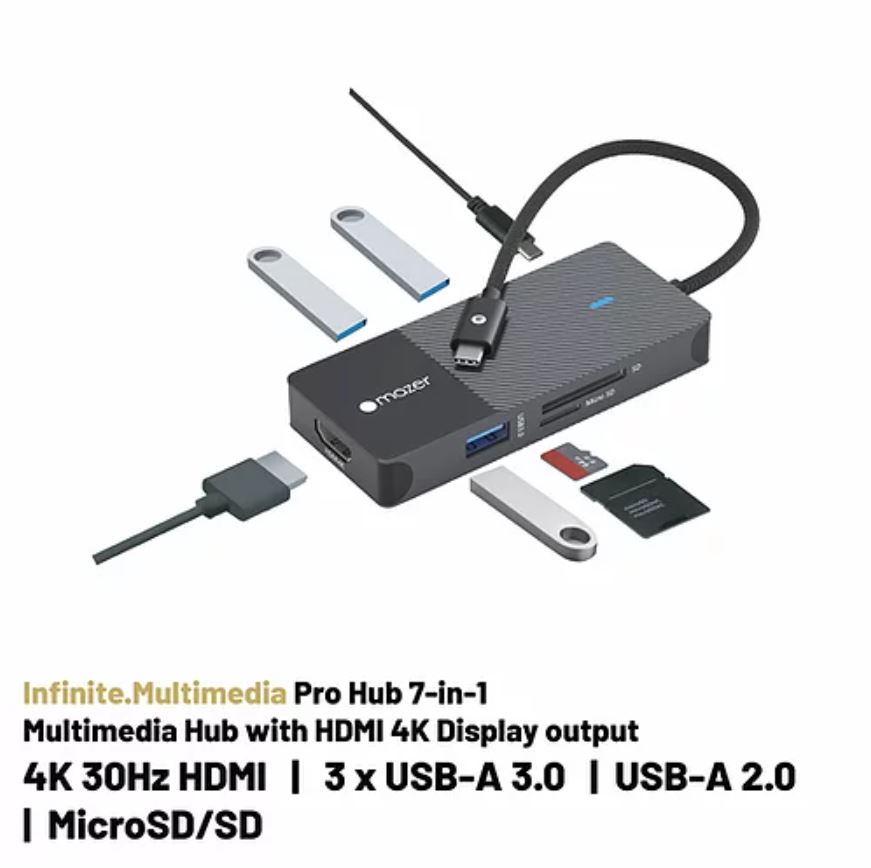 Cổng Chuyển Đổi Mazer Infinite.HUB Pro 7-in-1 USB-C