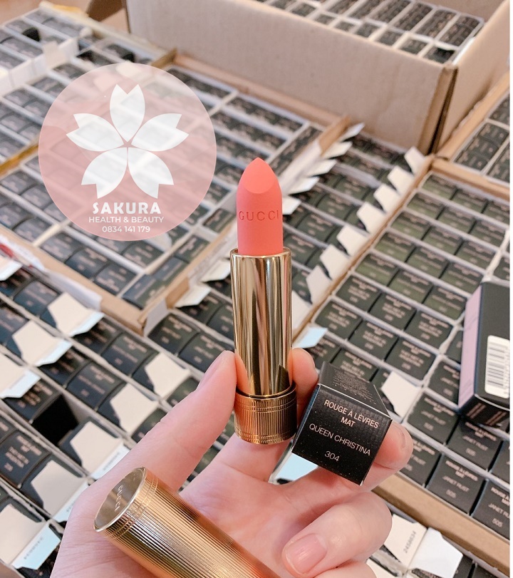 [HCM]Son Gucci Matte Màu 304 Queen Christina (Màu cam Sữa)