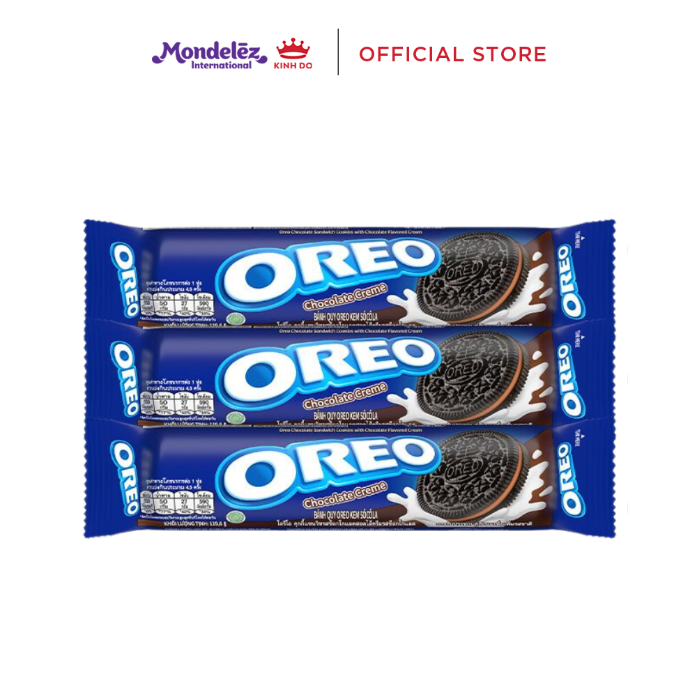 Combo 3 Thanh Bánh Quy Oreo Socola X 119.6G