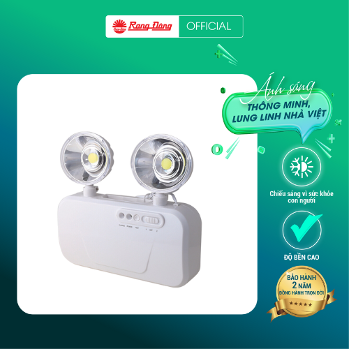 Đèn LED Khẩn cấp KC02 10W Chính hãng Rạng Đông Dễ dàng nhận diện Tuổi thọ cao Siêu tiết kiệm điện Dễ dàng lắp đặt