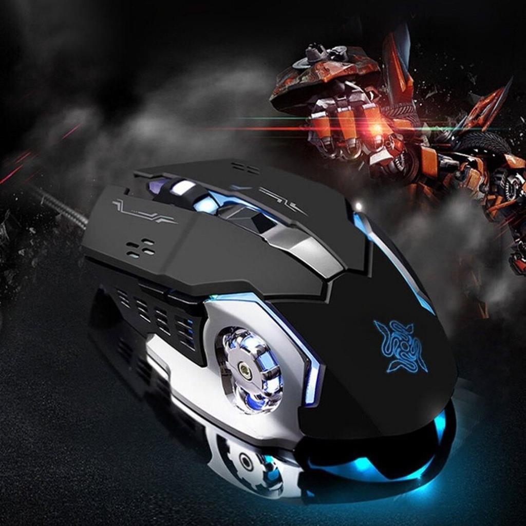 Chuột game thủ cực bền thiết kế độc lạ có LED nhiều màu bh 12 tháng
