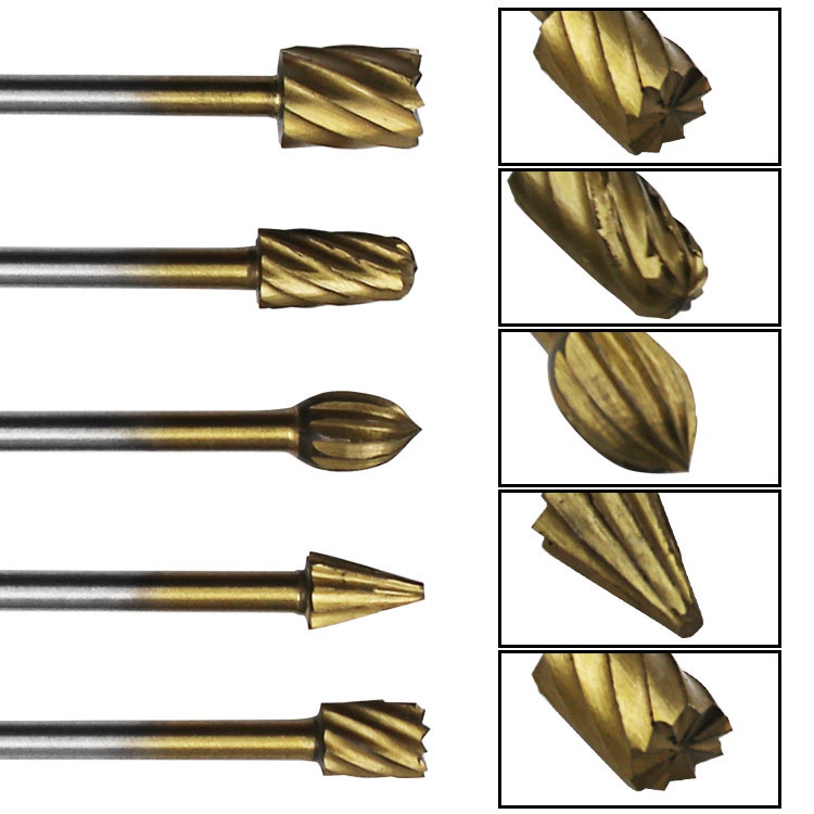 Bộ 10 đầu mũi phay mài khắc làm lũa gỗ đa năng - Mủi doa mài lũa mini cán 3mm / KANTOO SHOP