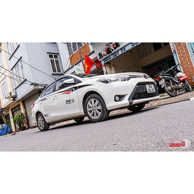 Tem Dán Sườn Xe Vios Phong Cách Thể Thao