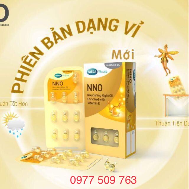 1 viên - Viên  VITAMIN E NNO dưỡng ẩm - khóa ẩm da