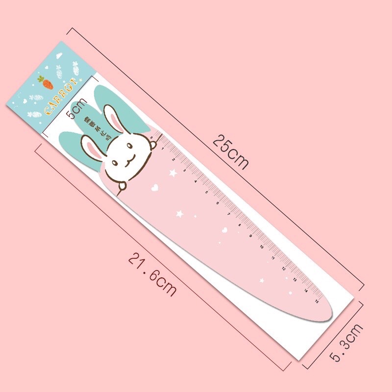 Thước Kẻ Hình Cà Rốt Dẻo Mềm Hít Sắt Dễ Thương 15cm [4567]