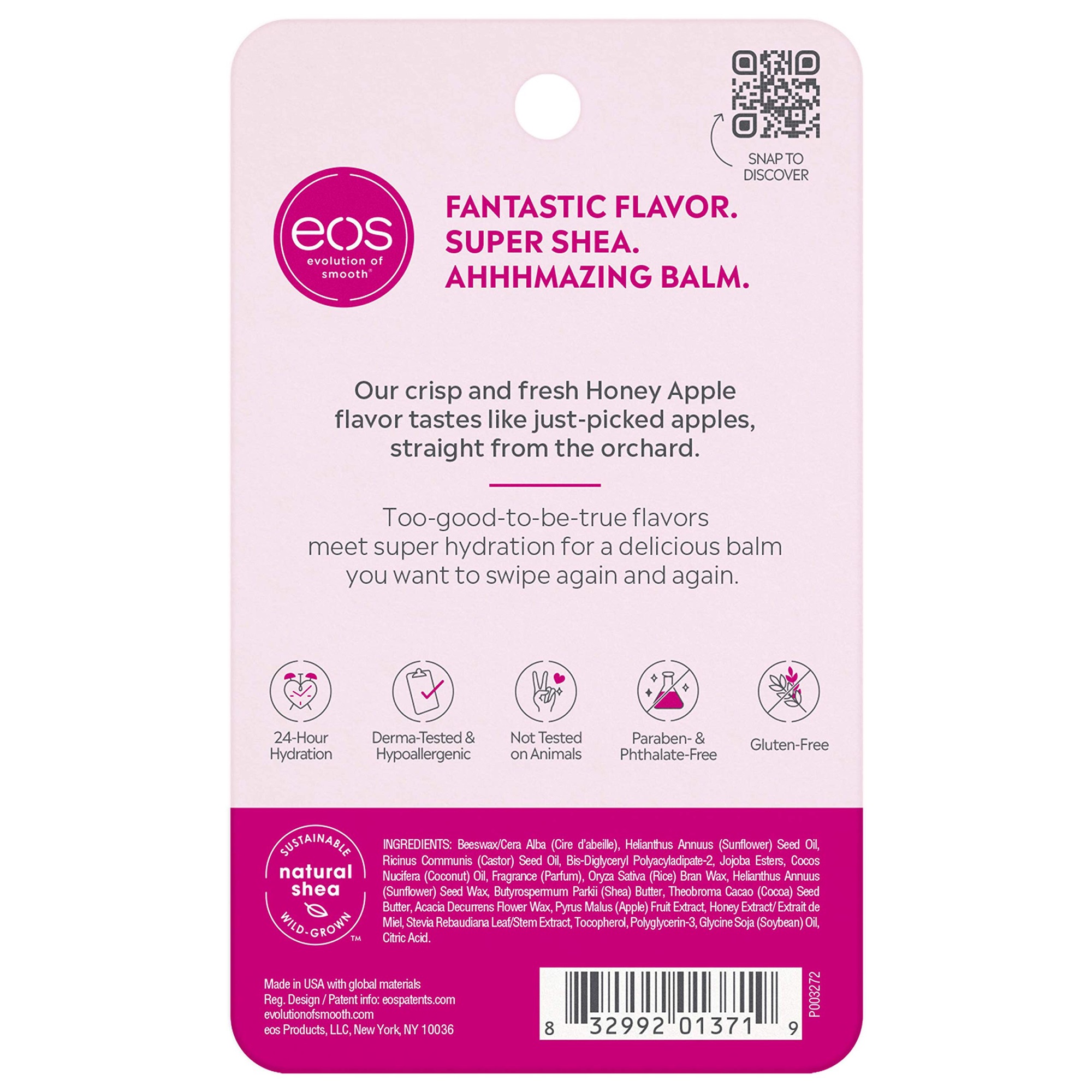 [HCM]Son dưỡng eos Super Soft Shea Lip Balm - Honey Apple