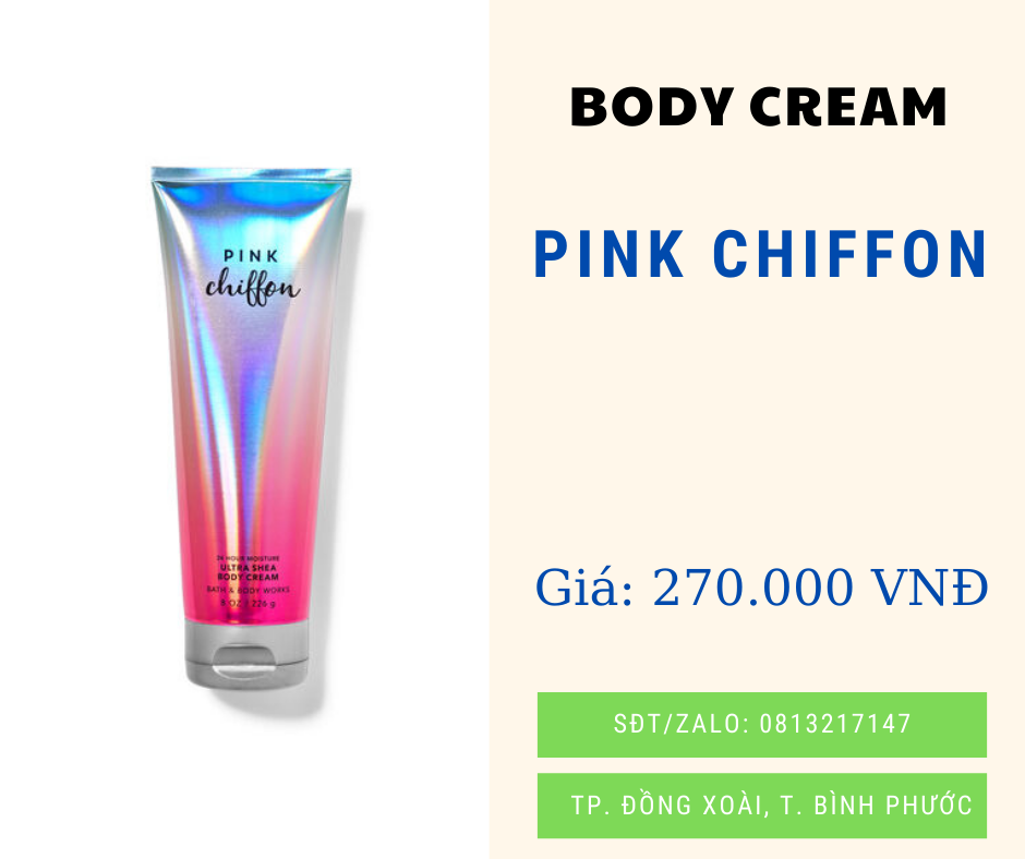 [BBW] Body Cream bath & body work 226g nhiều mùi