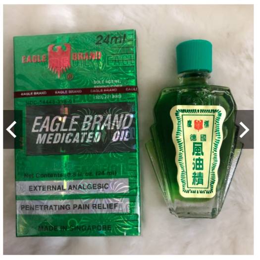 Dầu Gió Xanh 2 Nắp SingaPore Eagle Brand (Mẫu mới)