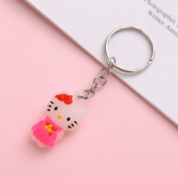 Móc khóa mèo hello kitty 2.5cm chất liệu cao su