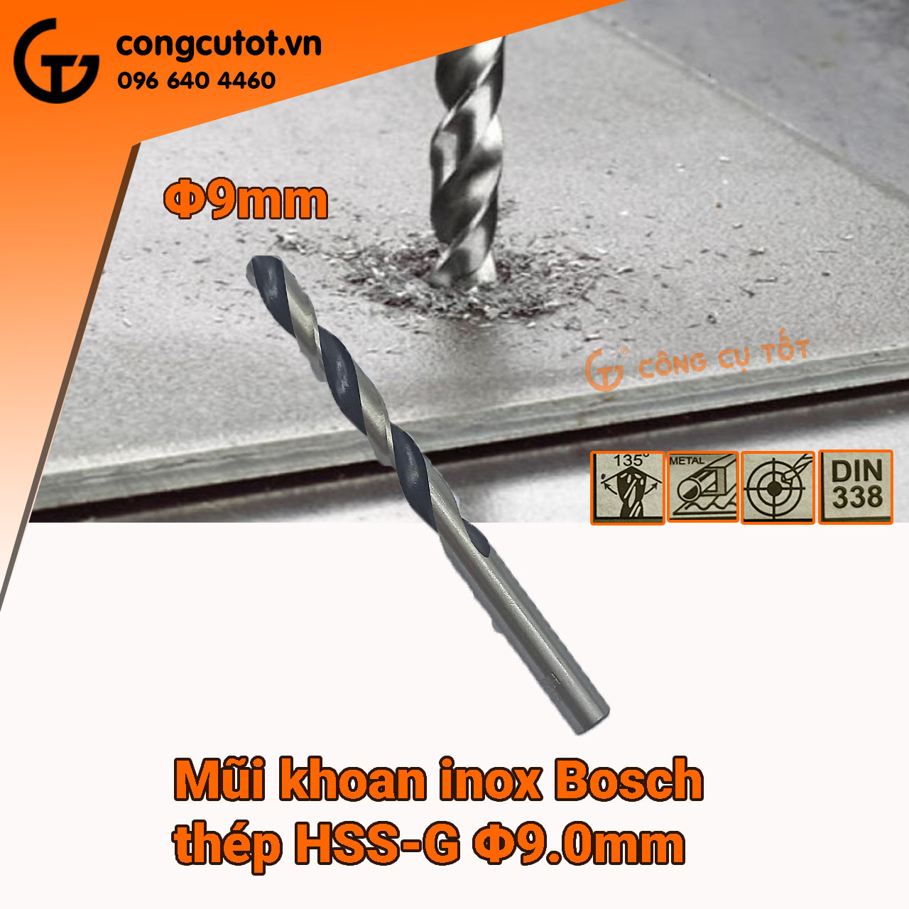 Mũi khoan inox Bosch