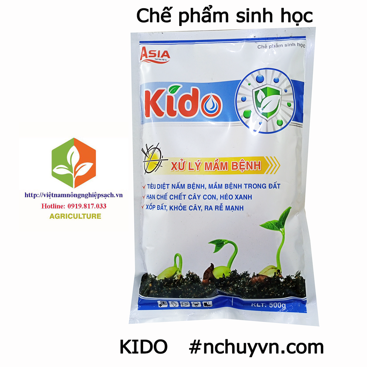 KIDO – Chế phẩm sinh học xử lý mầm bệnh, nấm bệnh trong đất