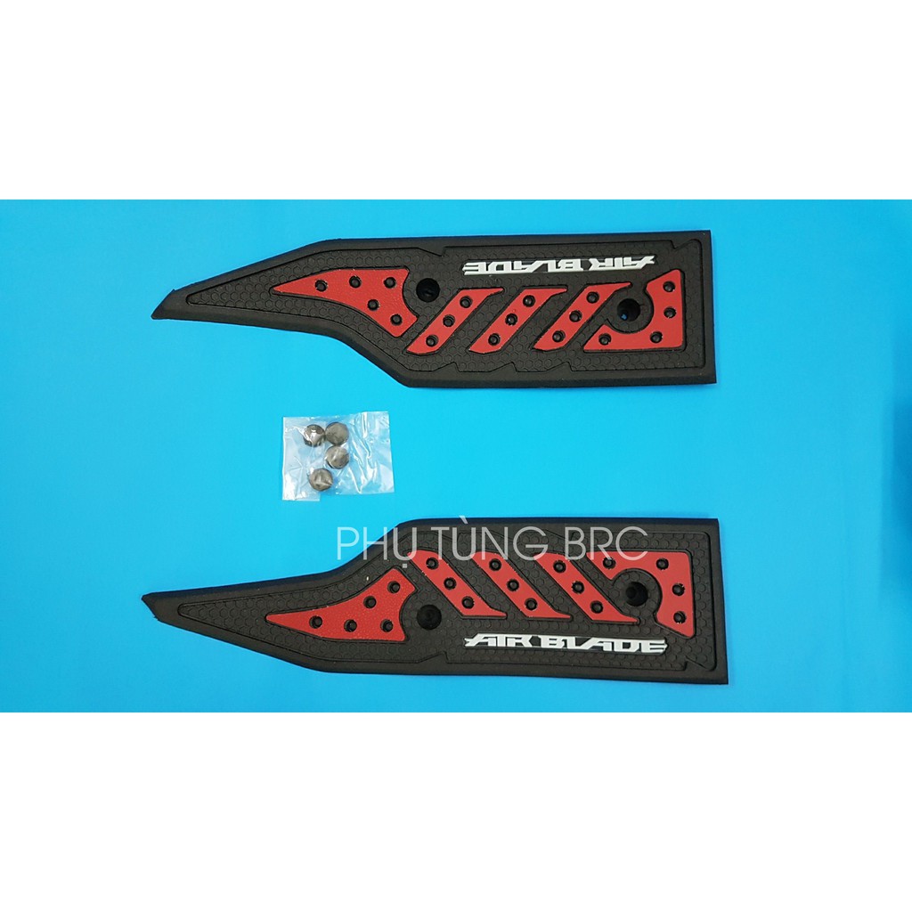 Thảm để chân cao su màu đỏ xe AIRBLADE 2016, 2017, 2018, 2019