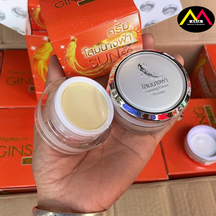 Kem Sâm GINSENG Collagen nám tàn nhang đều màu da chống nắng mịn da vitamin e vitamin c ngày đêm thái lan 20g