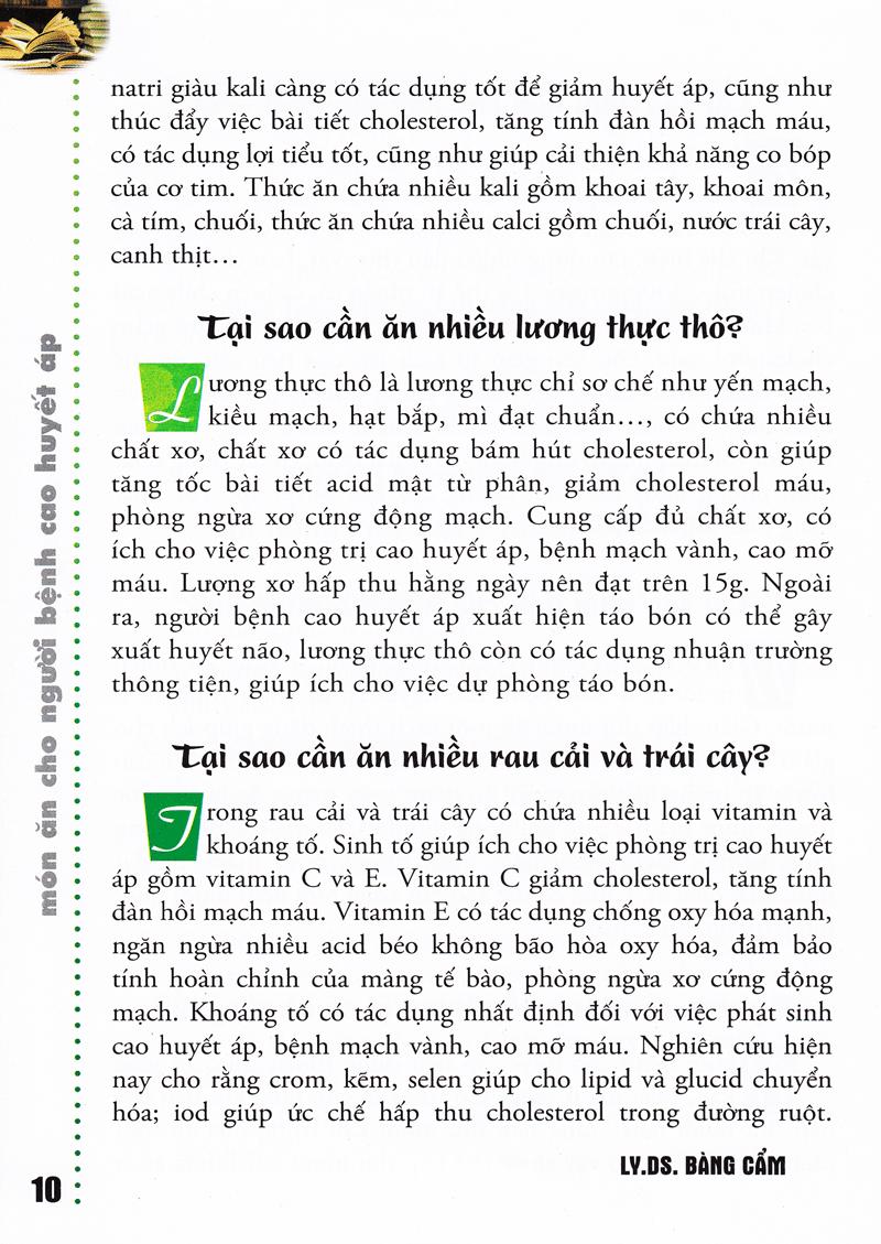 [HCM]Món Ăn Cho Người Bệnh Cao Huyết Áp