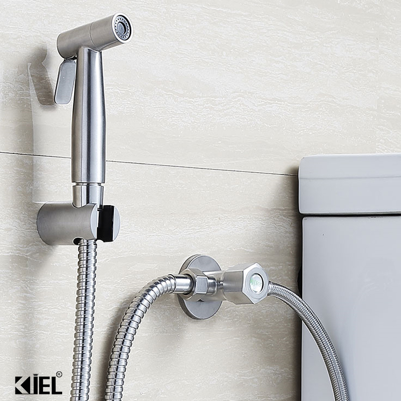 Bộ xịt nhà vệ sinh cao cấp SUS304 - (Xịt + dây + giá đỡ)
