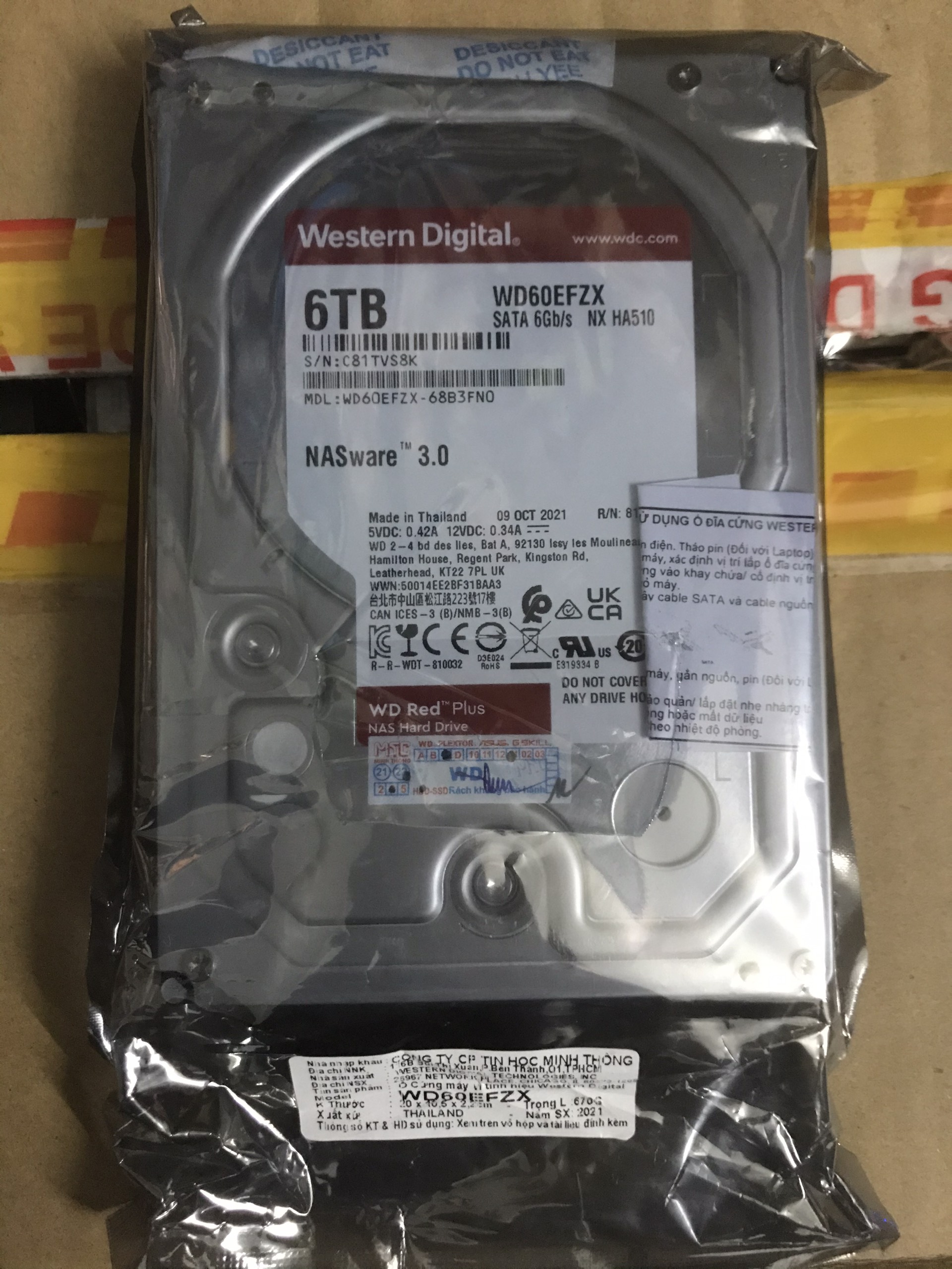 Ổ cứng WD Red Plus 6TB WD60EFZX