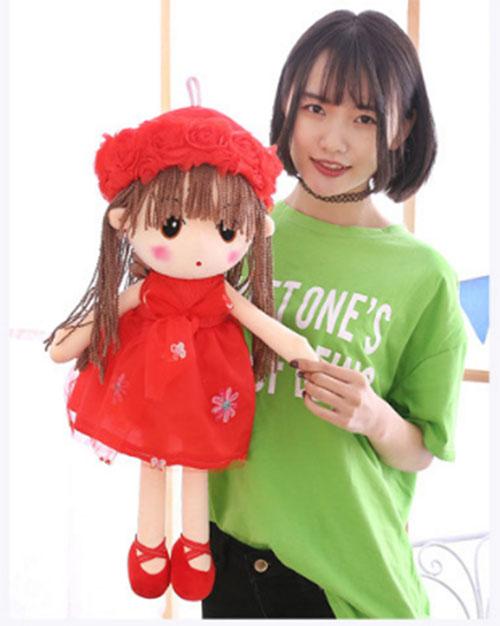 Búp bê ragdoll oenpe cực đáng yêu cho bé gái 45cm - đỏ