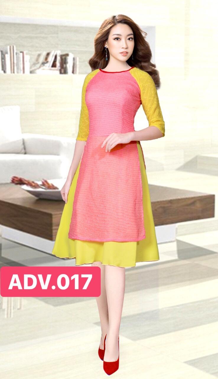 Sale áo dài cách tân gấm thái tuấn