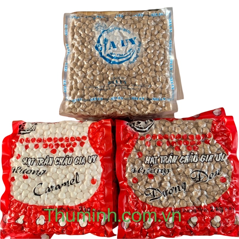 Trân Châu Gia Uy (2Kg) Cafe - Đường Đen - Caramel