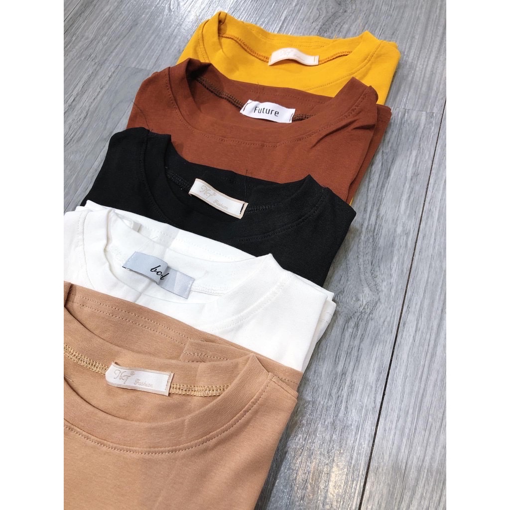 áo croptop trơn cộc tay