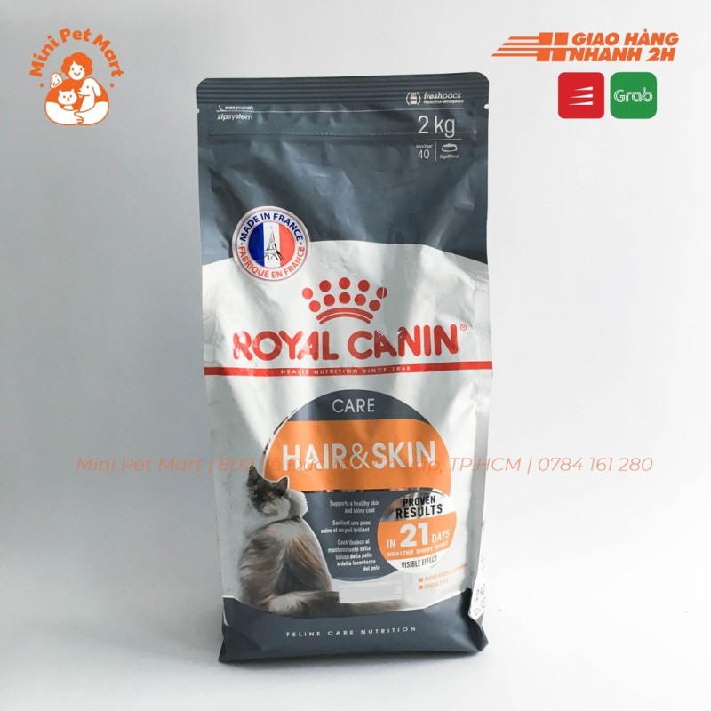 Thức ăn hạt chăm sóc da và lông cho mèo ROYAL CANIN 2kg