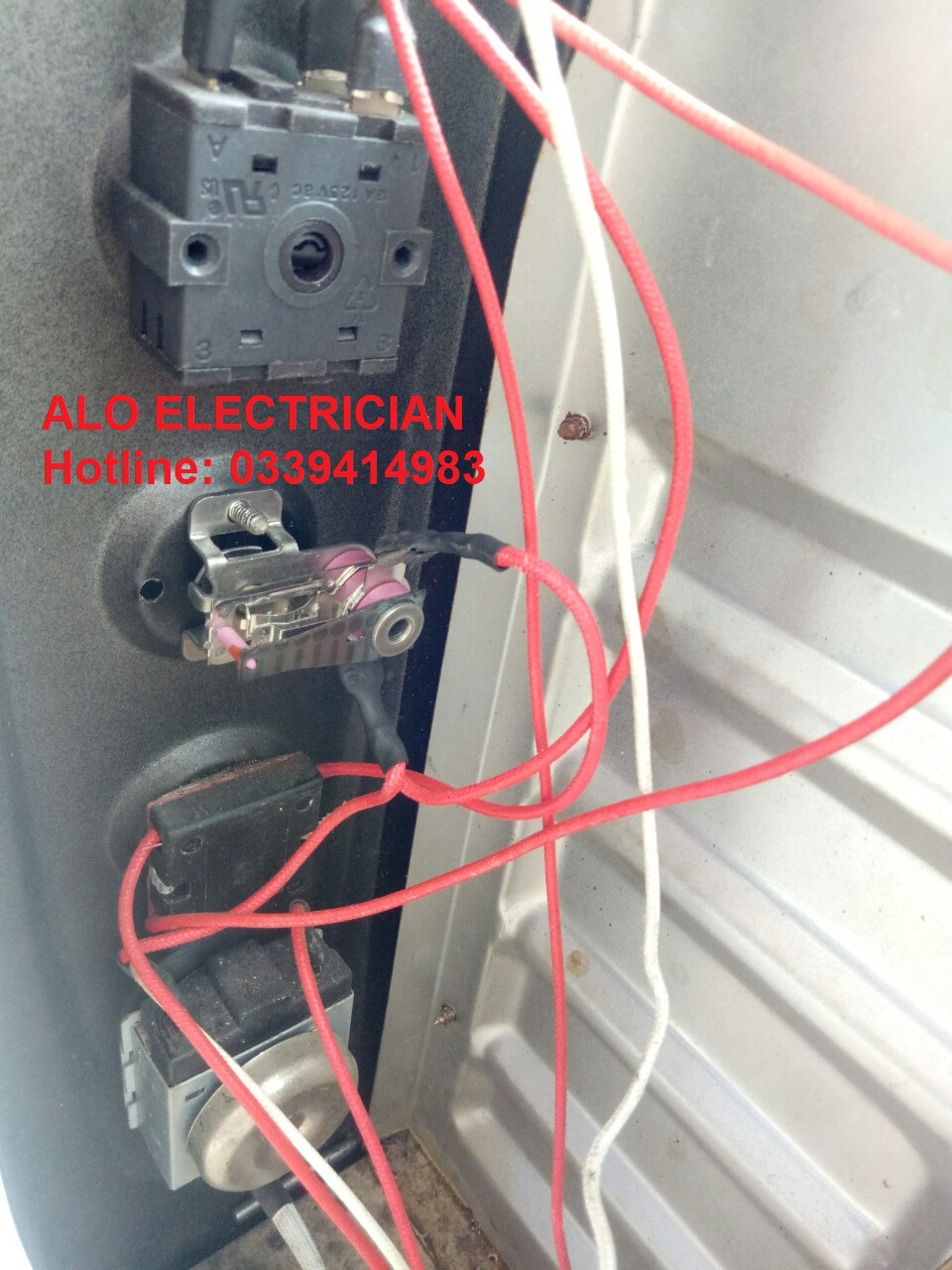 Rơ le nhiệt lò nướng Sanaky chính hãng, lò 50-80-120 lít núm vặn tròn, dải nhiệt từ 100-250 độ