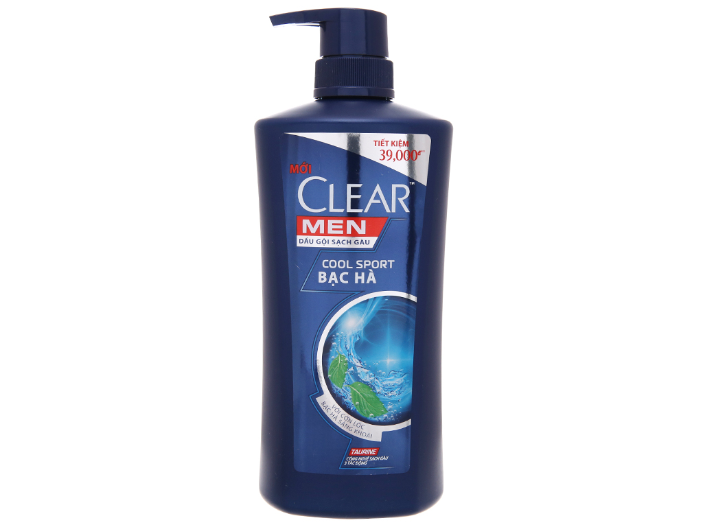 [HCM]Dầu gội Clear Men Bạc Hà mát lạnh