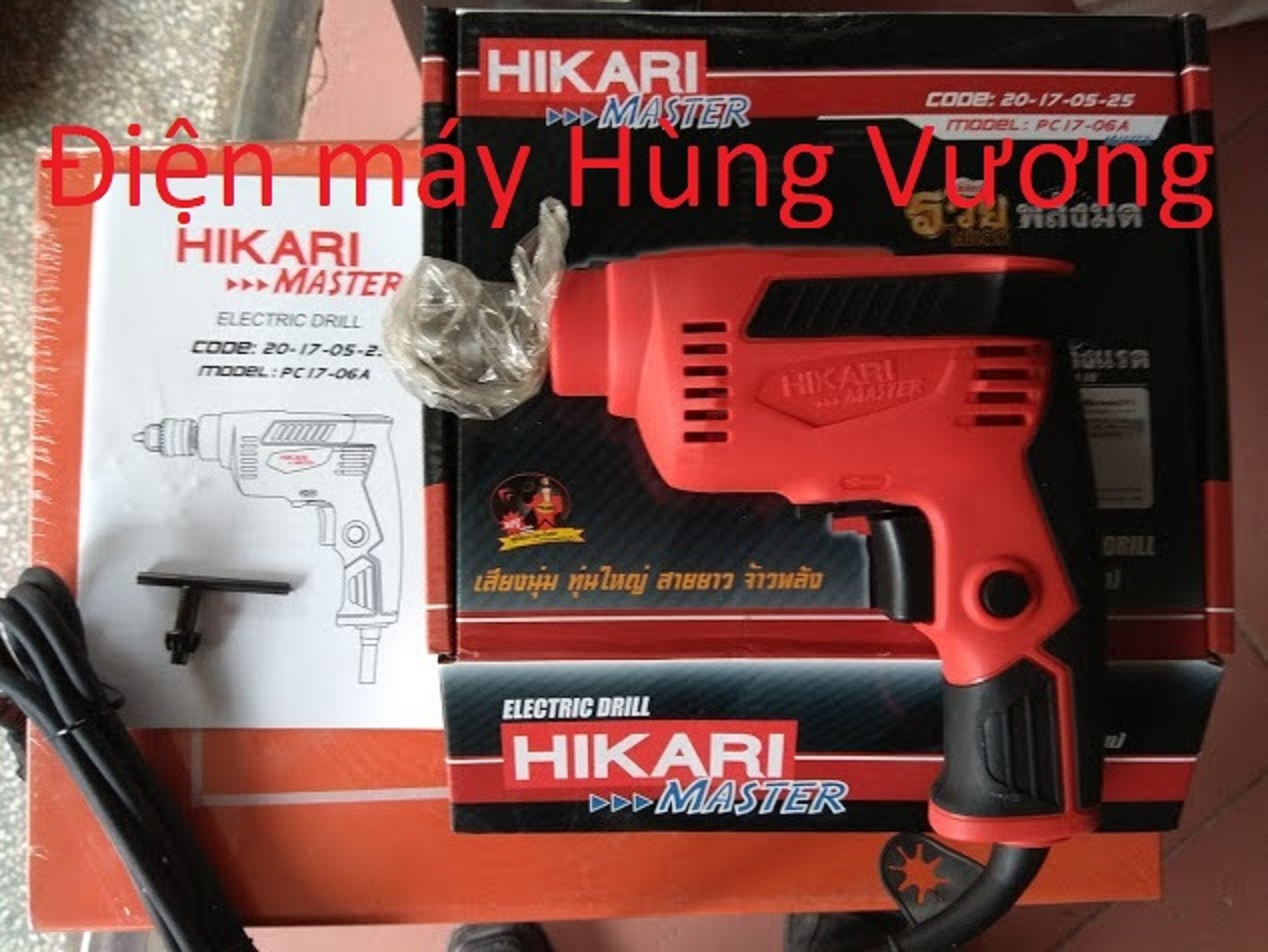 Máy khoan sắt Hikari PC17-06A Thái lan màu đỏ