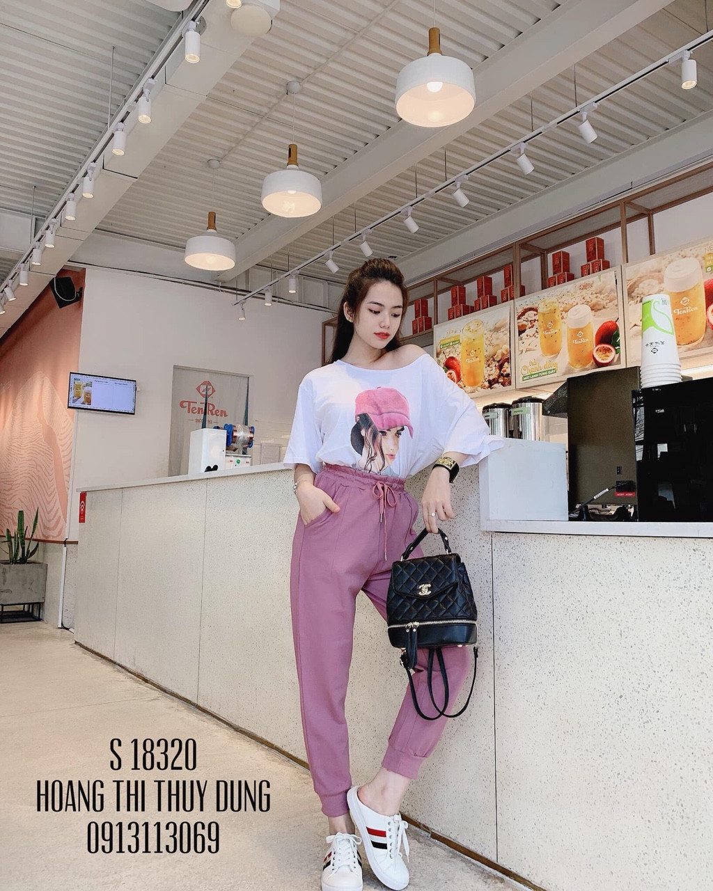Sét bộ hồng in hình cô gái đáng yêu ttsa0245