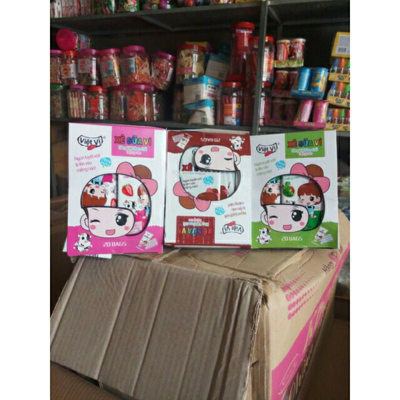 Hộp 20 Vỉ Kẹo Kèm Xê Sữa ( Sỉ Đồ Trẻ Em)