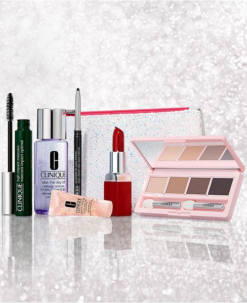 [HCM]Set trang điểm dưỡng da 7 món CLINIQUE - Merry & Bright Gift Set