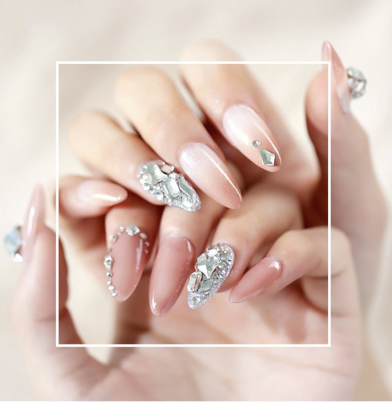 Đá khối chân vàng siêu bền, sáng - Mini Nails