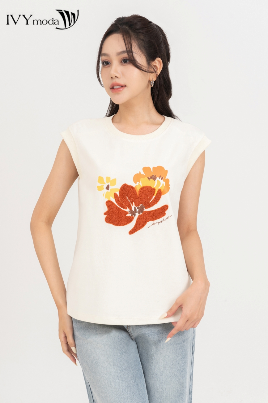 Áo thun tay chờm ivy moda ms 57b9538