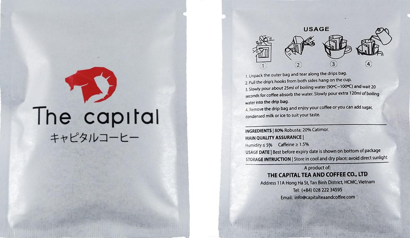 COMBO 3 Gói Cà Phê Phin Giấy - THE CAPITAL - COMBO 3 Gói (16g X 3 Gói) - Drip Coffee - Cafe