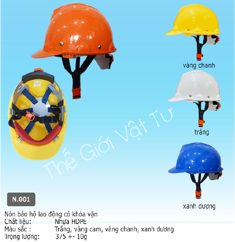 Nón bảo hộ lao động có khóa vặn