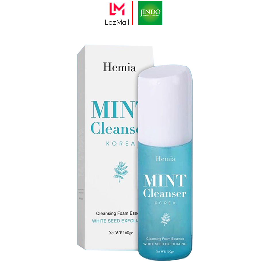 Sữa Rửa Mặt Bạc Hà Mint Cleanser Hemia Dung Tích 130Ml Giúp Sạch Sâu Dưỡng Ẩm Dịu Da