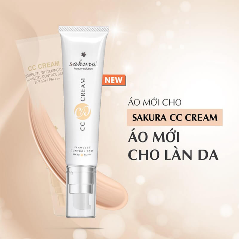 Kem Trang Điểm Sakura CC Cream 40gr