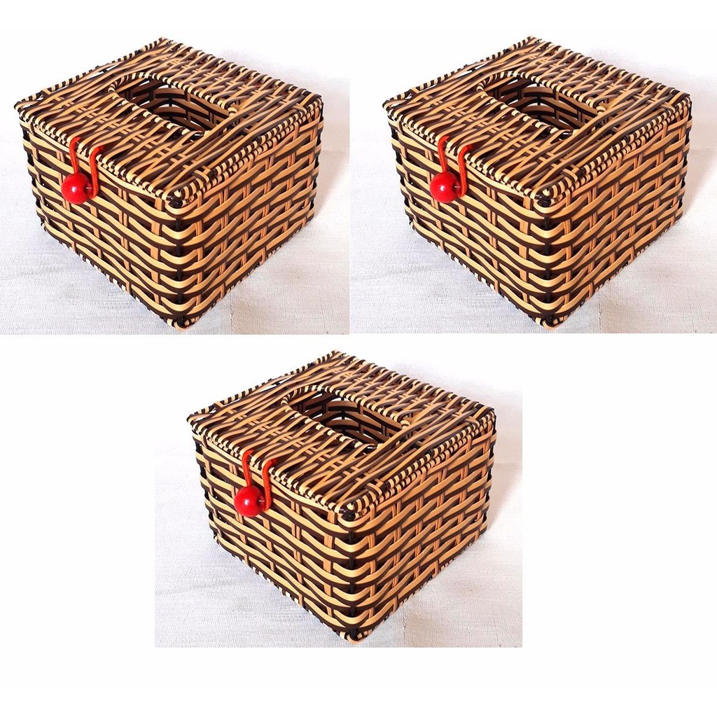 Hộp đựng giấy ăn đan bằng mây - Gia dụng 247