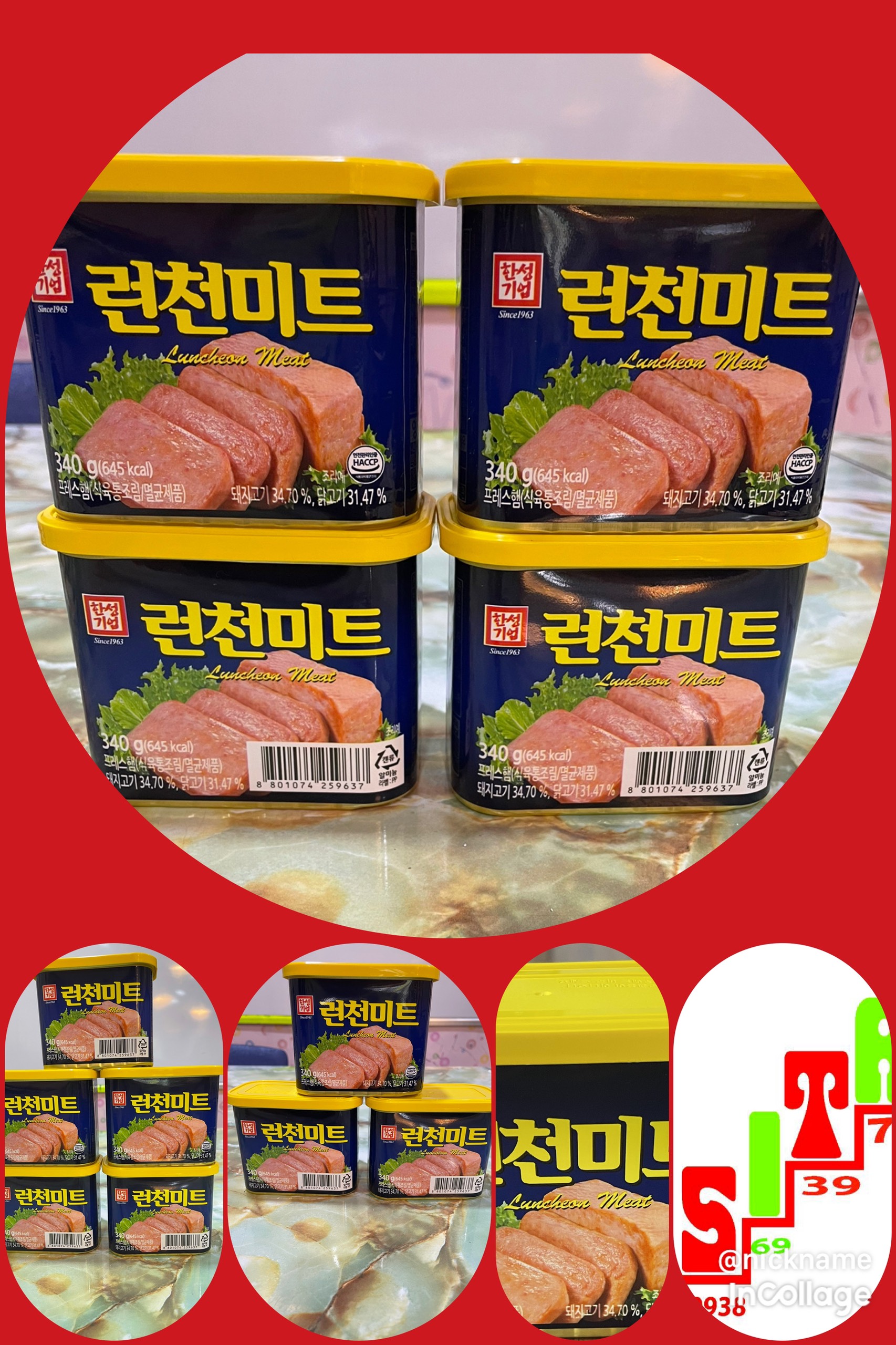 COMBO 5 HỘP THỊT HÀN QUỐC 340g date 2027