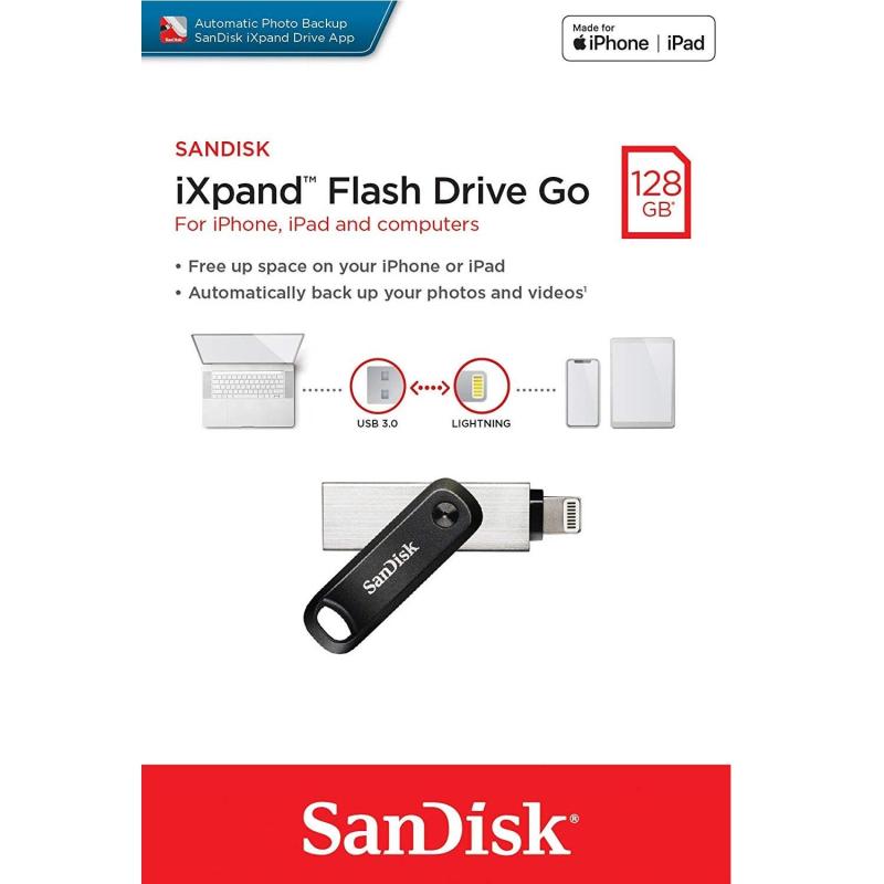 Bảng giá [TẶNG 10 BAO LÌ XÌ] USB 3.0 OTG SanDisk iXpand Flash Drive Go 128GB (Bạc) Phong Vũ