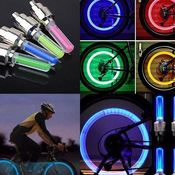 COMBO 2 ĐÈN LED LẮP CHÂN VAN XE MÁY, XE ĐẠP, OTO