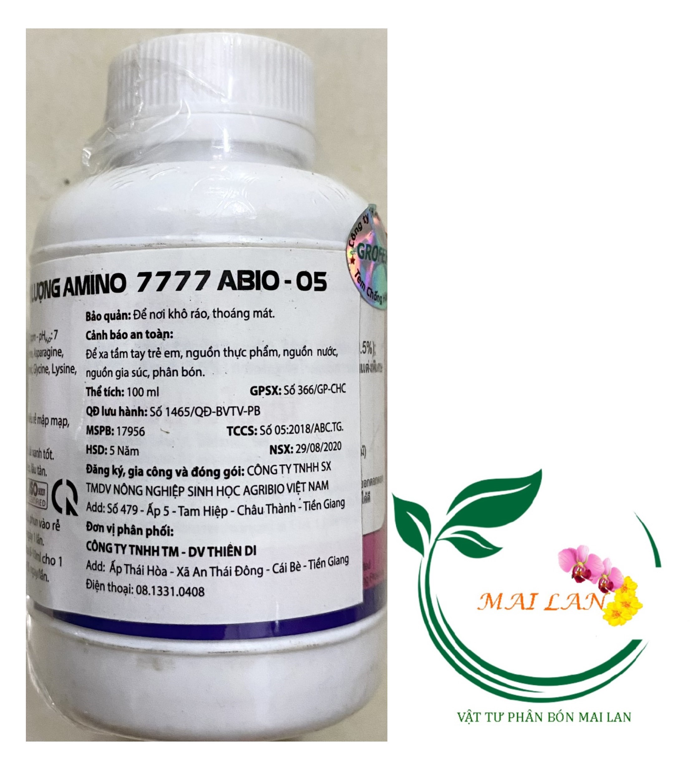 Phân Bón Lá TD - Grofer B1 Super-B1 (Technology Thailand) - #571A# 100ml