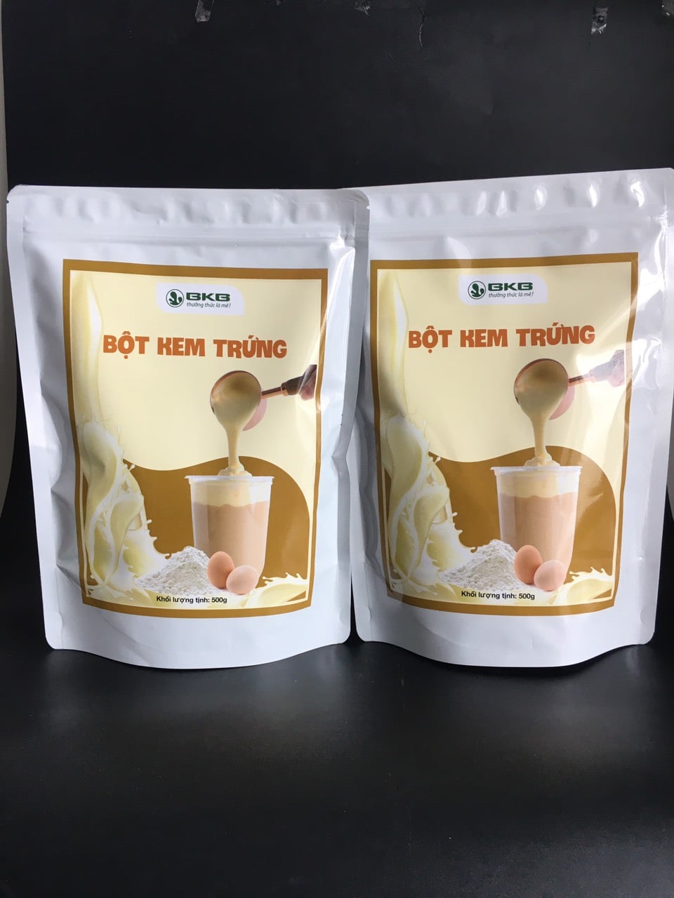 Bột kem trứng bkb thơm ngon túi 500gr