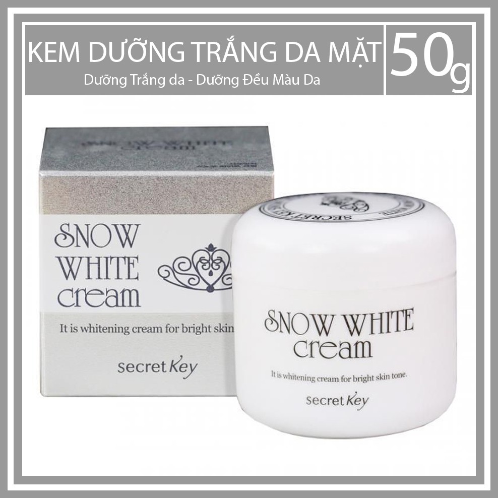 [HCM]Kem dưỡng trắng da đa năng Secretkey Snow White Cream 50g