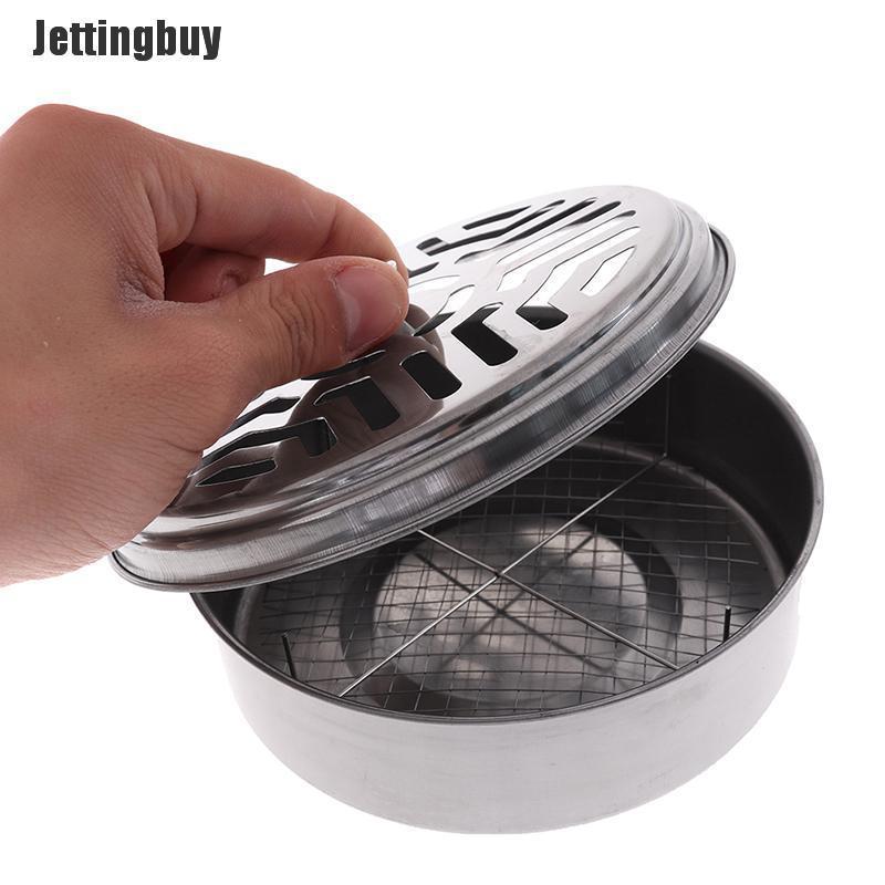 Jettingbuy Mosquito Coil Holder Coil Incense Burner with Mesh Stand Camping Garden