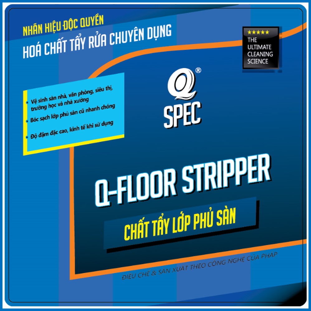 Chất Tẩy Phủ Bóng Sàn Q-FLOOR STRIPPER - 4 liter can - AVCOchem - Q-SPEC