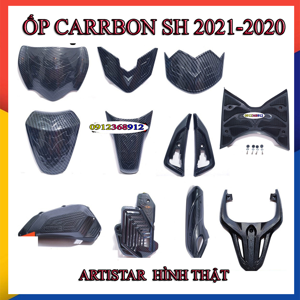 ỐP SƠN CARBON SH 2021-2020 11 MÓN ( LƯU Ý GIÁ LẺ TỪNG MÓN)